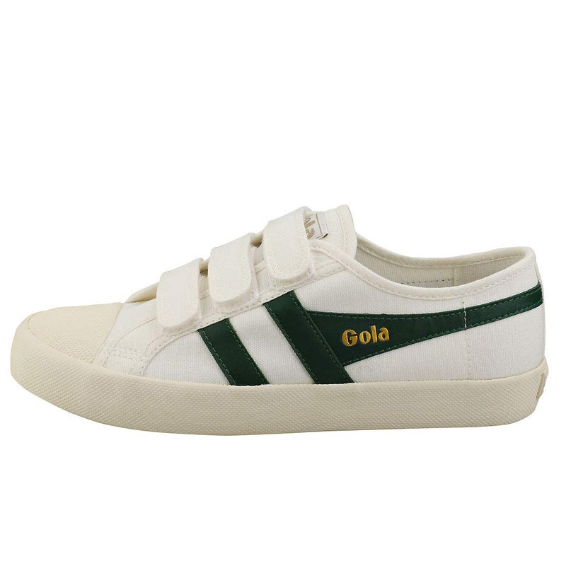 Gola Women's Coaster Velcro Sneaker, Off White Dark Green, 9 US - Image 5