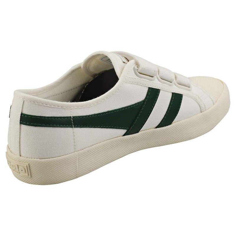 Gola Women's Coaster Velcro Sneaker, Off White Dark Green, 9 US - Image 2