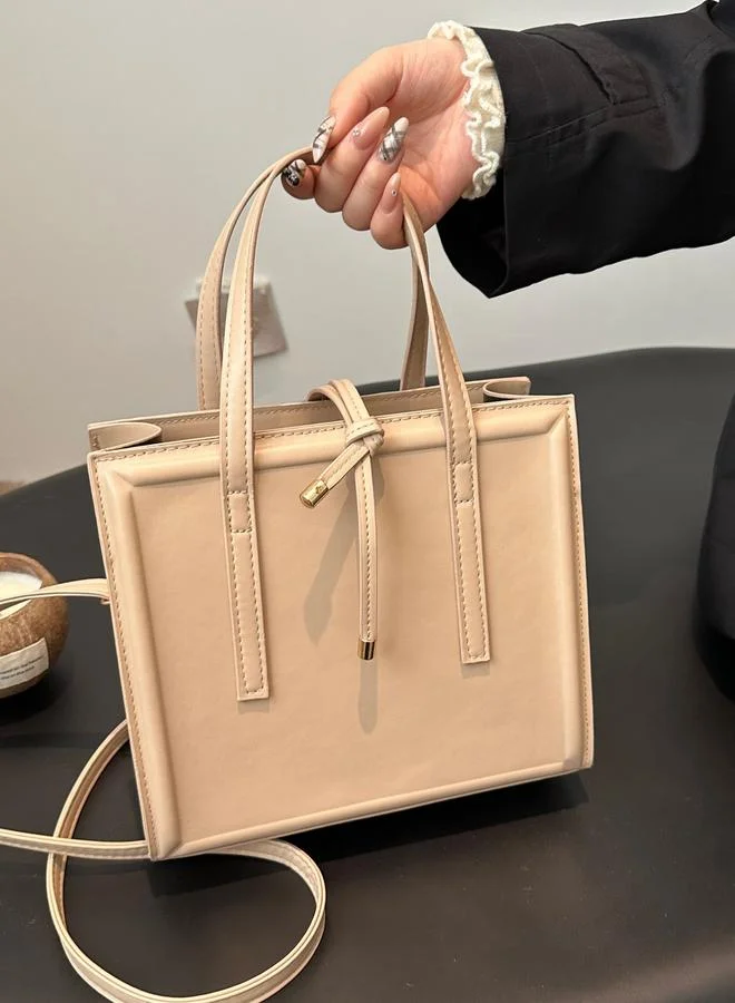 Take Two Khaki Shoulder Bag with Adjustable Strap