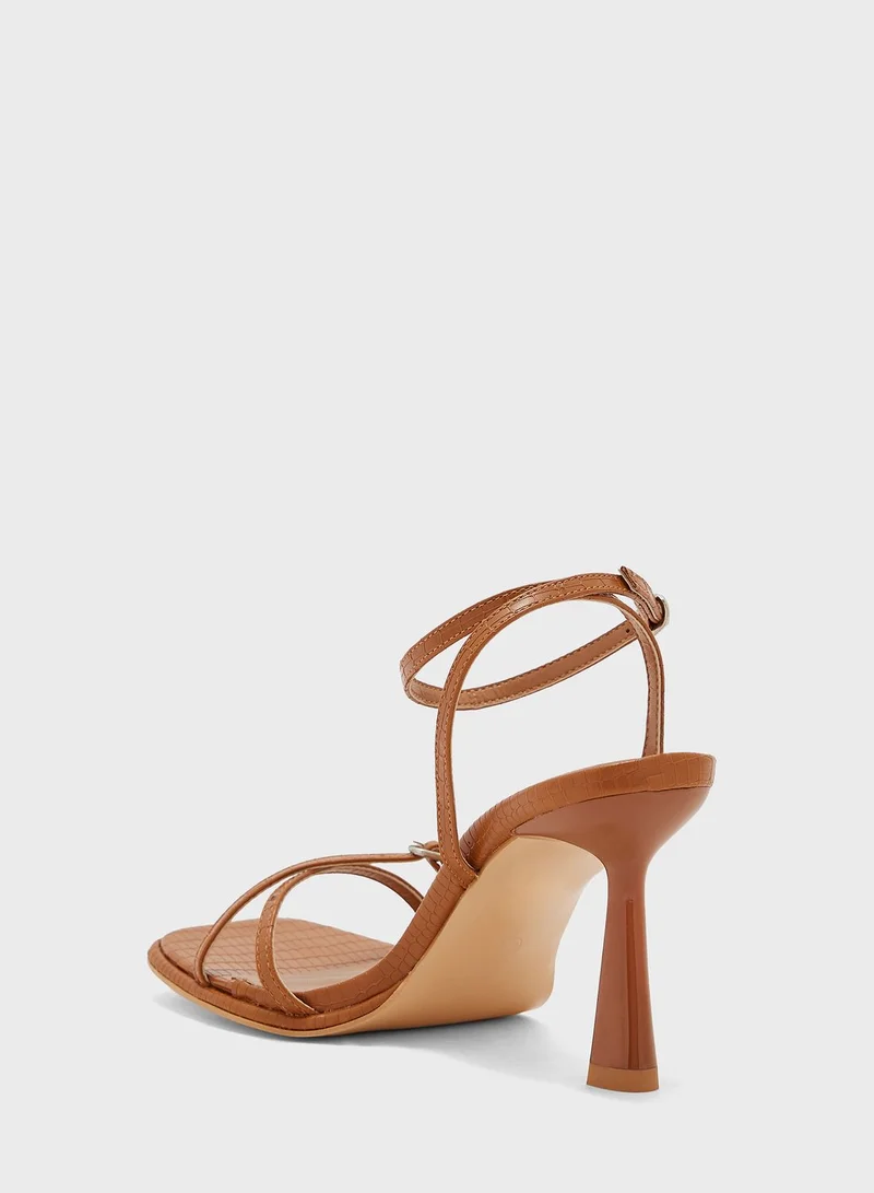 Ginger Crossover Strap High Heels Sandals