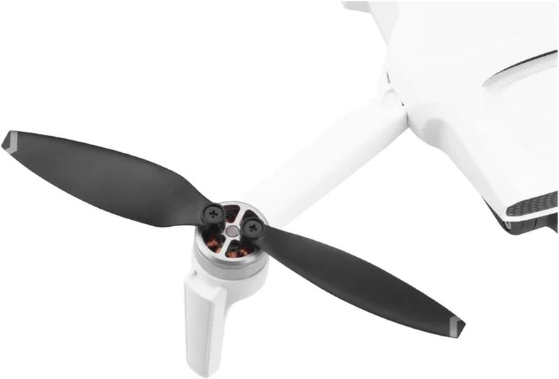 مروحة بديلة منخفضة الضوضاء متوافقة مع طائرة FIMI X8 MINI، أجزاء طائرة بدون طيار، مروحة خفيفة الوزن قابلة للطي (حافة برتقالية) - Image 2