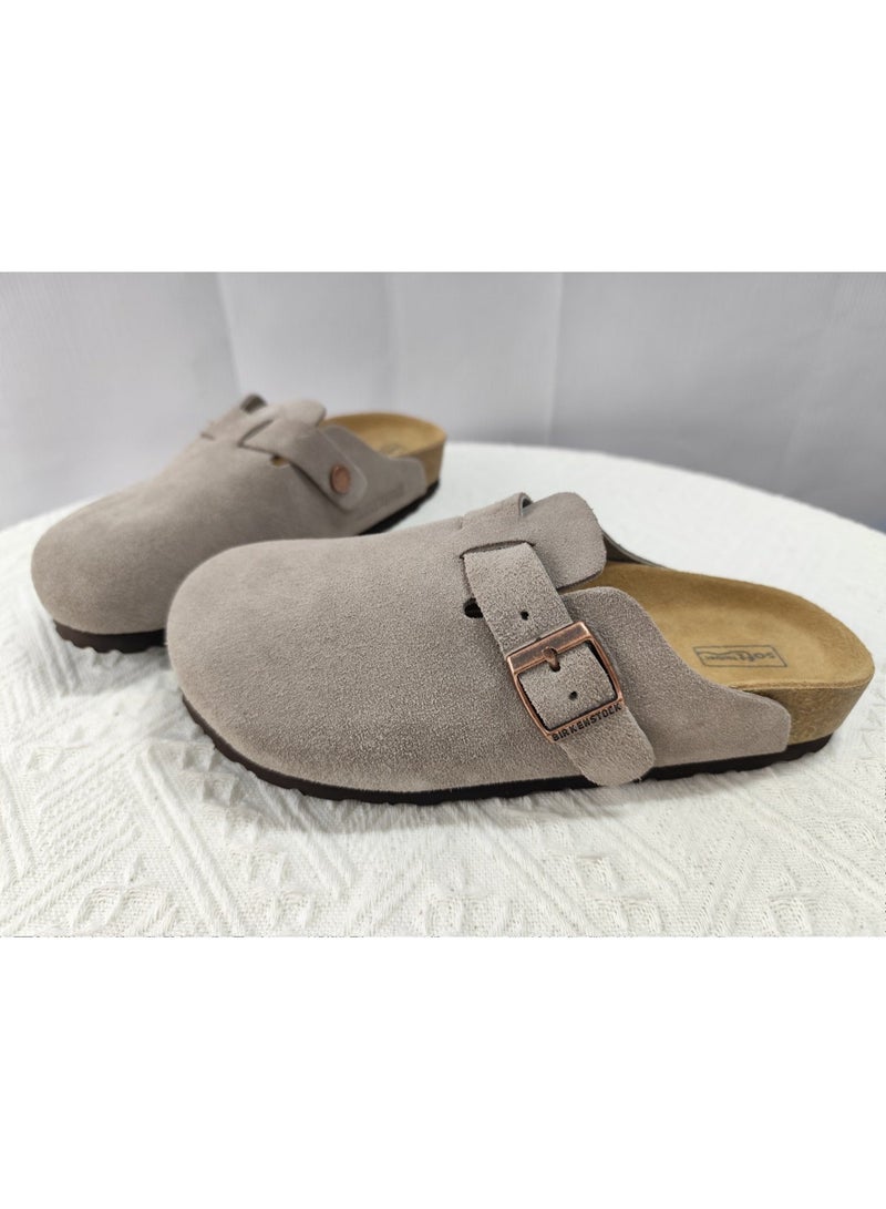 Birkenstock Boston Soft Footbed Suede Clogs - Image 1