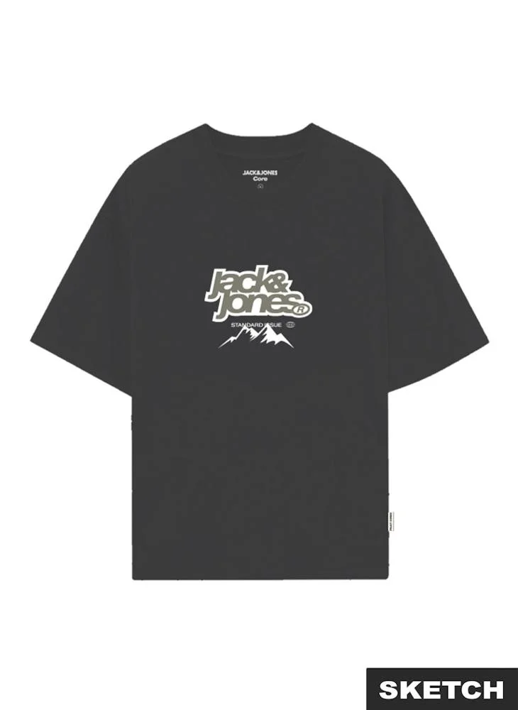 جاك وجونز جونيور طقم قطعتين تي شيرت برقبة دائرية برسومات للشباب