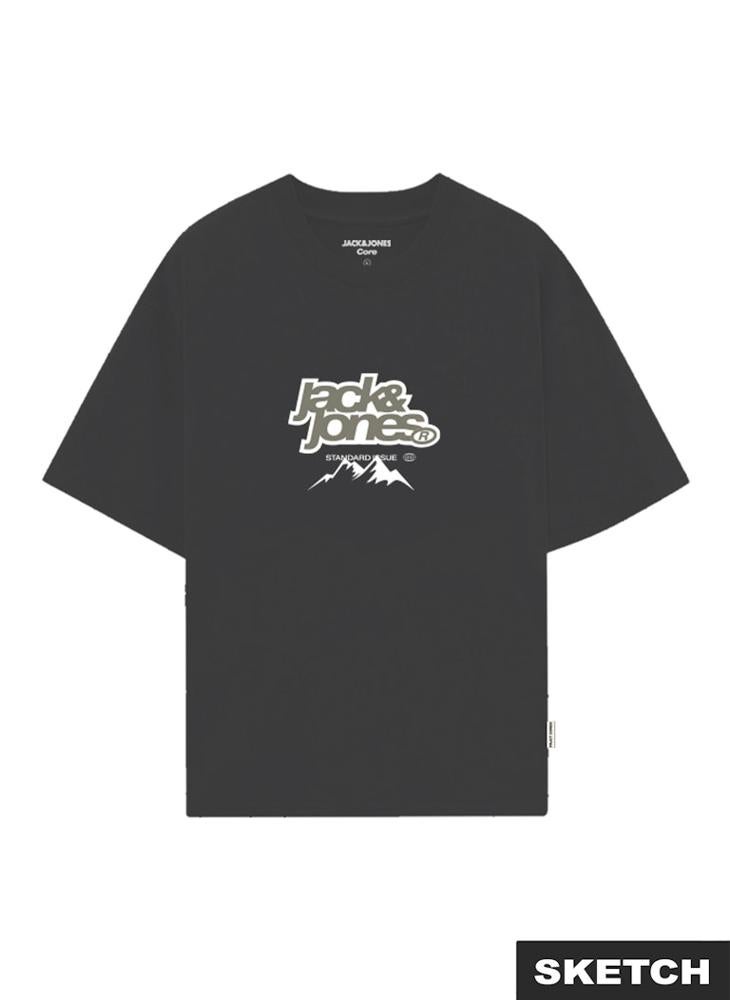 Jack & Jones Junior Youth 2 Pack Of Graphic Crew Neck T-Shirt - Image 2