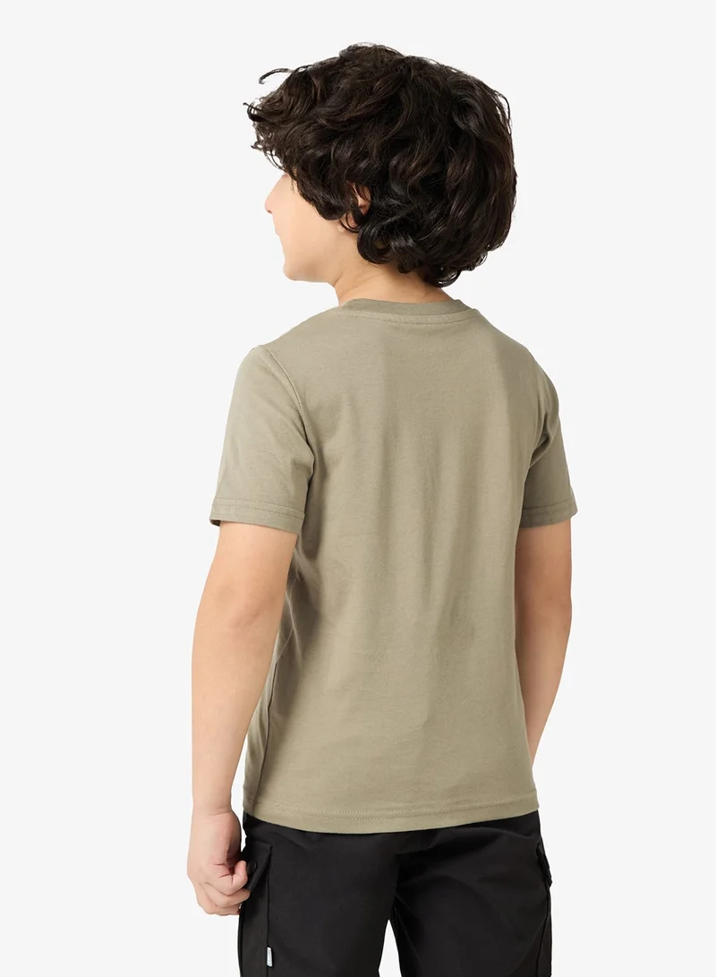 جاك وجونز جونيور طقم قطعتين تي شيرت برقبة دائرية برسومات للشباب