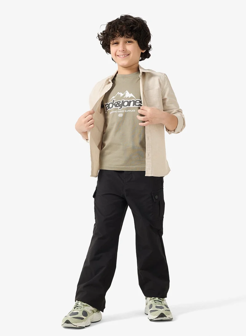 Jack & Jones Junior Youth 2 Pack Of Graphic Crew Neck T-Shirt