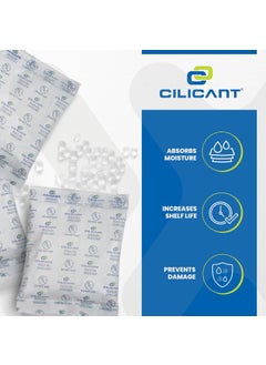 CILICAnT CILICAnT 10 Gram 100 Pcs White Silica Gel Desiccant Packets for Moisture Absorption in Electronics Tools Product Storage and More 10 Gram X 100 Pcs 1 Kg  - Image 4