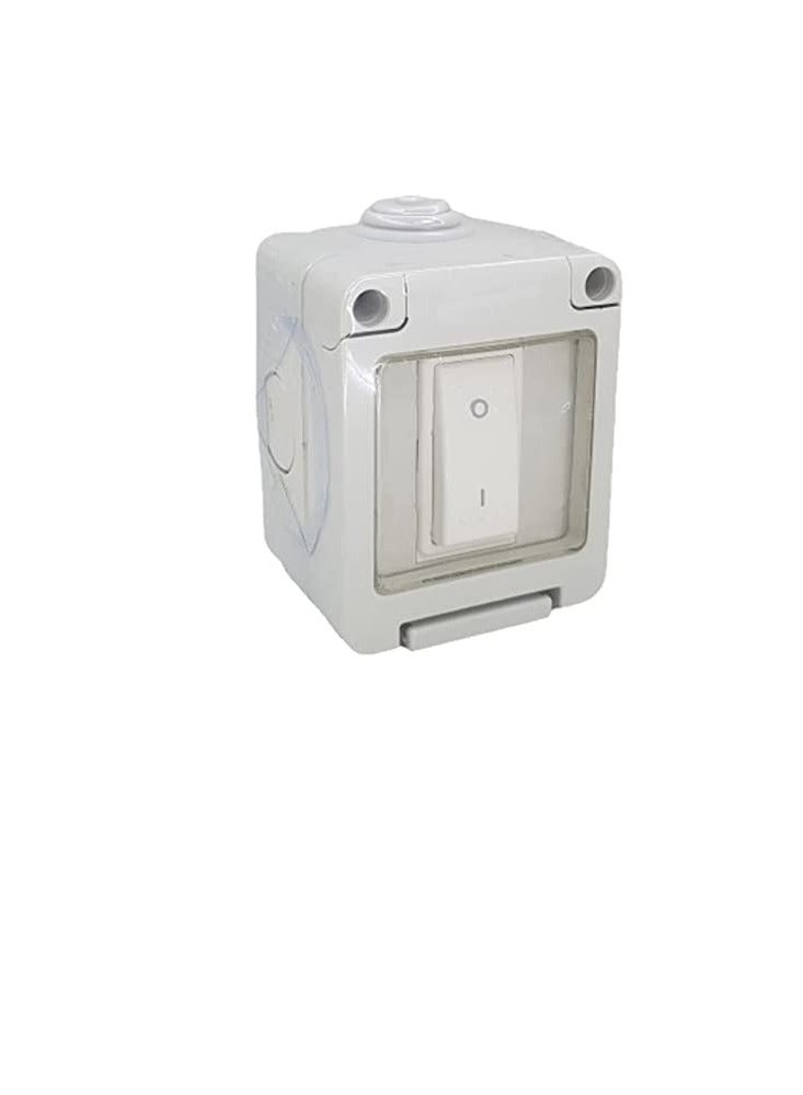 Outdoor Waterproof Weatherproof Switch Socket IP55 Grey (DOUBLE POLE SWITCH-20A) - Image 1