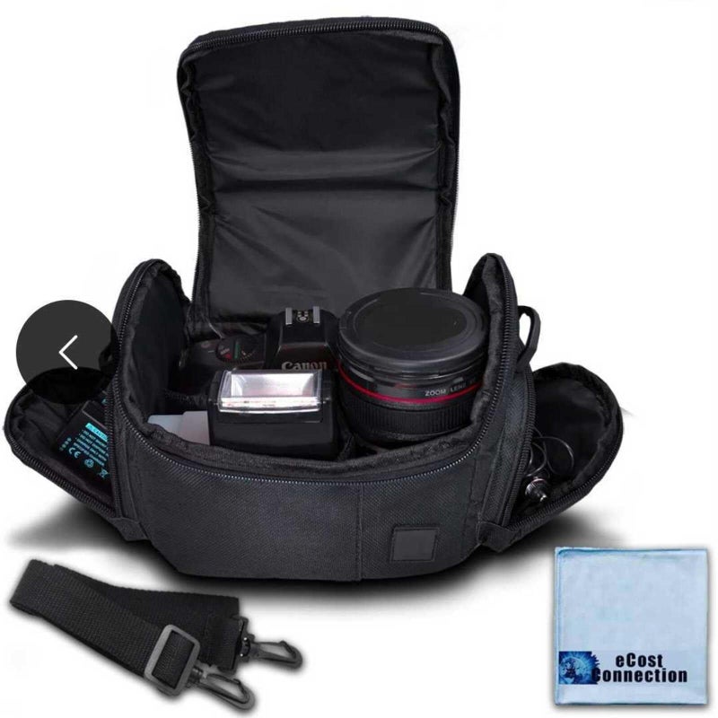 eCostConnection Medium Soft Padded Camera Equipment Bag/Case for Nikon, Canon, Sony, Pentax, Olympus Panasonic, Samsung & Many More - Image 1
