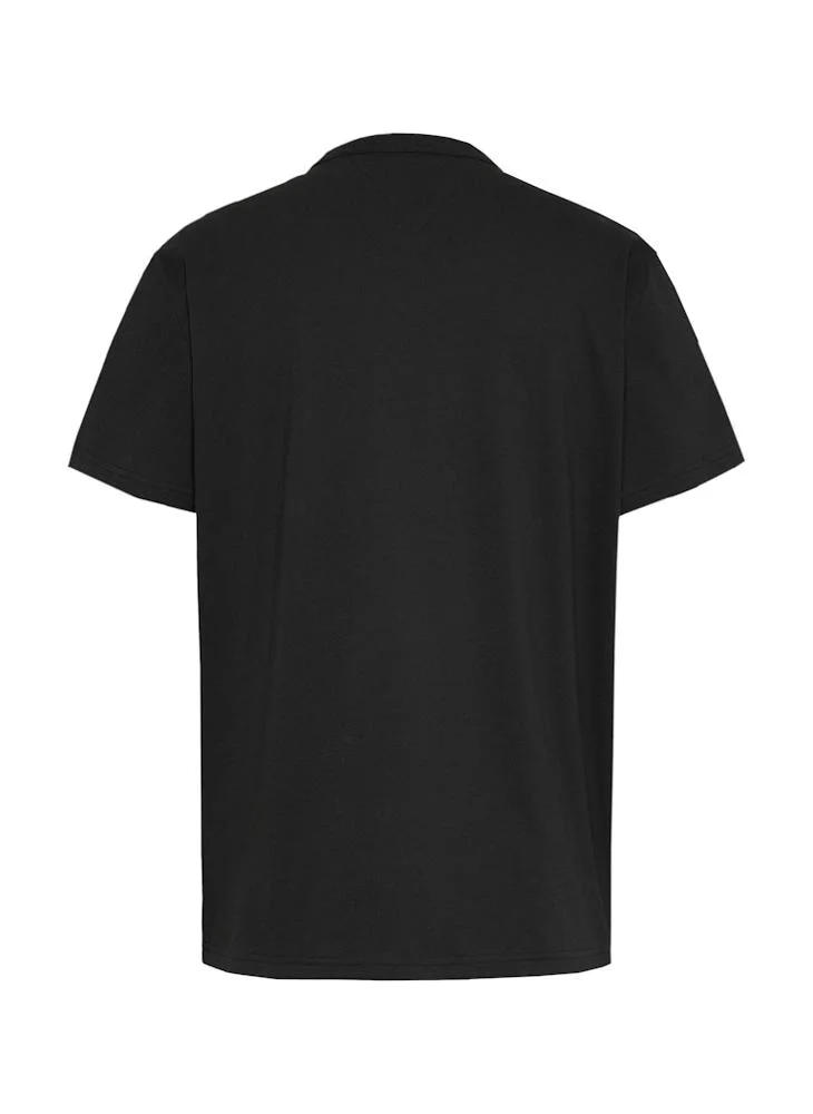 تومي جينز Logo Print  Crew Neck T-Shirt