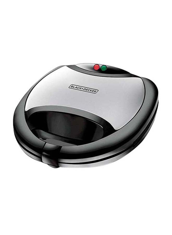 BLACK+DECKER Sandwich Maker with Removable Grill Plate 2 Slot 2 Slices 750 W TS2080-B5 Black - Image 2