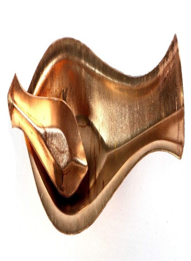 ASHIRWAD Pure Copper Kosha Kushi (Double Spoon) for Puja Rituals, Bengali Hindu Religious Product (6 inches) - Image 3