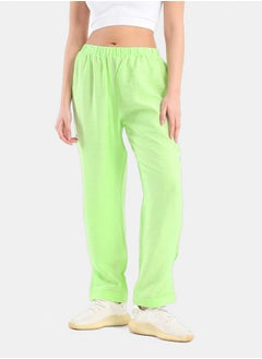 Clue Boyfriend Fit Solid Pants  - Image 1