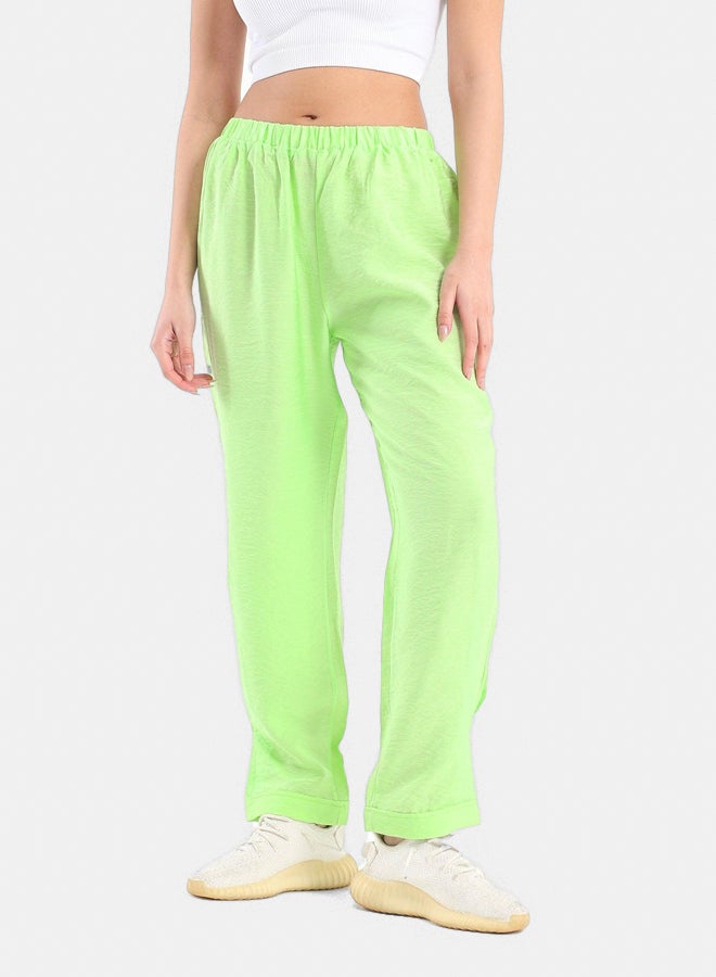 Clue Boyfriend Fit Solid Pants  - Image 1