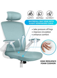 Ergonomic Mesh Office Desk Chair with Headrest and Lumbar Support Comfortable High Back - pzsku/Z734748FBBB6F30C999F1Z/45/_/1688214642/abd96744-8803-41f3-a37e-2ec5f45ea48e