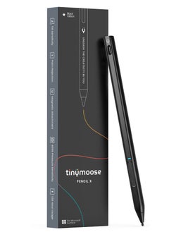 TinyMoose Active Digital Stylus Pen Pencil X for Microsoft Surface Pro/Book/Laptop/Go - With Precise Pressure Sensitivity, Palm Rejection & Tilt Sensitivty - Black Edition  - Image 1