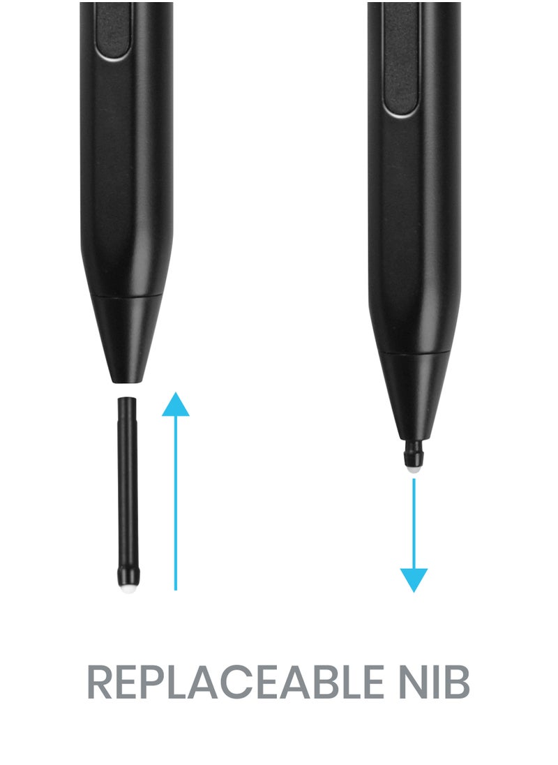 TinyMoose - Active Digital Stylus Pen Pencil X for Microsoft Surface Pro/Book/Laptop/Go - With Precise Pressure Sensitivity, Palm Rejection & Tilt Sensitivty - Black Edition - Image 1