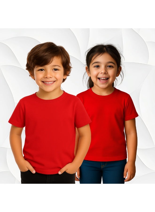 NENOUSH Kids Unisex T-Shirt For Boys & Girls | Soft Cotton Half Sleeve Tee | Comfortable Round Neck Everyday Wear | Casual Outfit For School,Play - Image 5