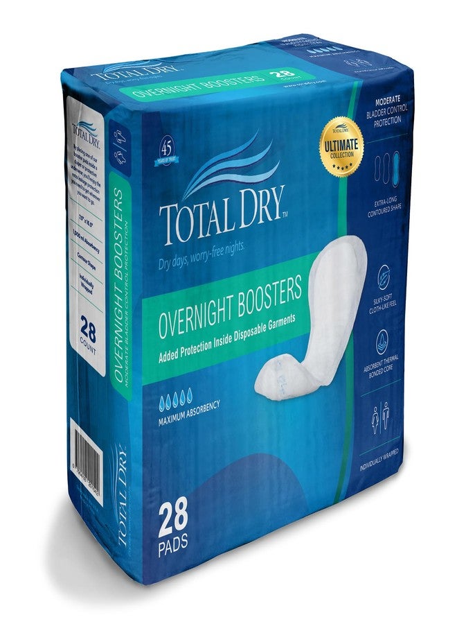 Total Dry Ultimate Booster Pads for Women & Men Extra-Absorbent Overnight Diaper Inserts- FSA HSA Approved-for Use Inside Adult Diapers -Enhanced Absorption & Leak Control - Image 1