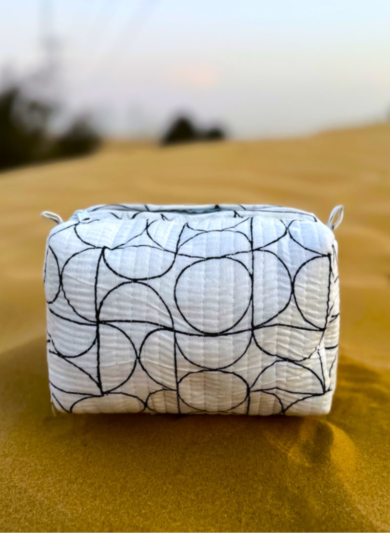 Tohfa Luxe TohfaLuxe Hana Handmade Block Printed Pouch  - Image 1