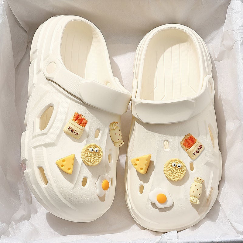 Cloud Croc Shoes Thick-Soled Women'S Anti-Slip Men'S Summer Hospital Medical Breathable Baotou Beach Shoes - Image 5