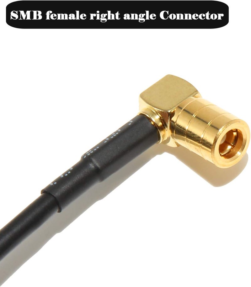 Anina 23 Feet XM Antenna Extension Cable for Satellite Sirius XM Radio-Right Angle SMB Male to SMB Female Radio Stereo Receiver Tuner - Image 3