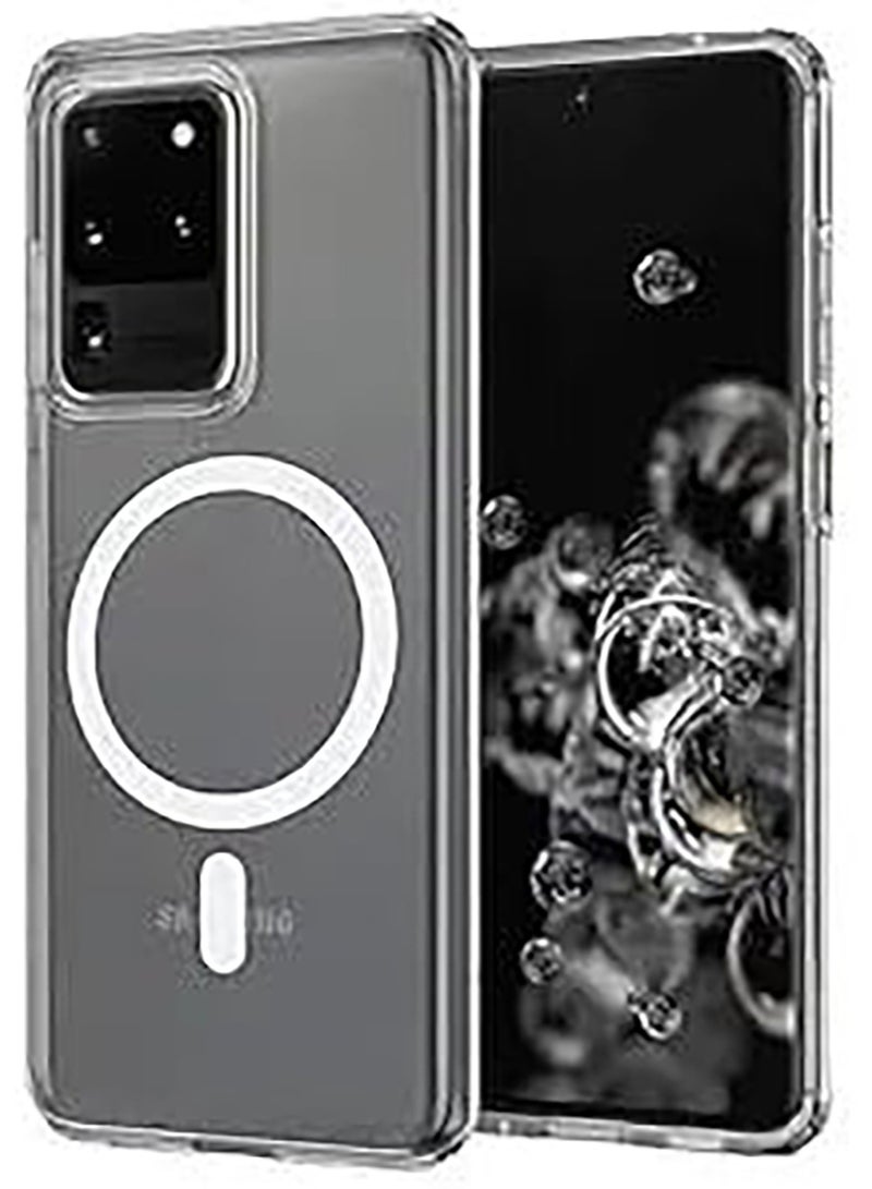 for Samsung Galaxy S21 Ultra Case Clear [Compatible with Magsafe] [Strong Magnet] [Non-Yellowing] Magnetic Slim Thin Bumper Phone Cover, Lightweight, and Durable Clear - Image 2