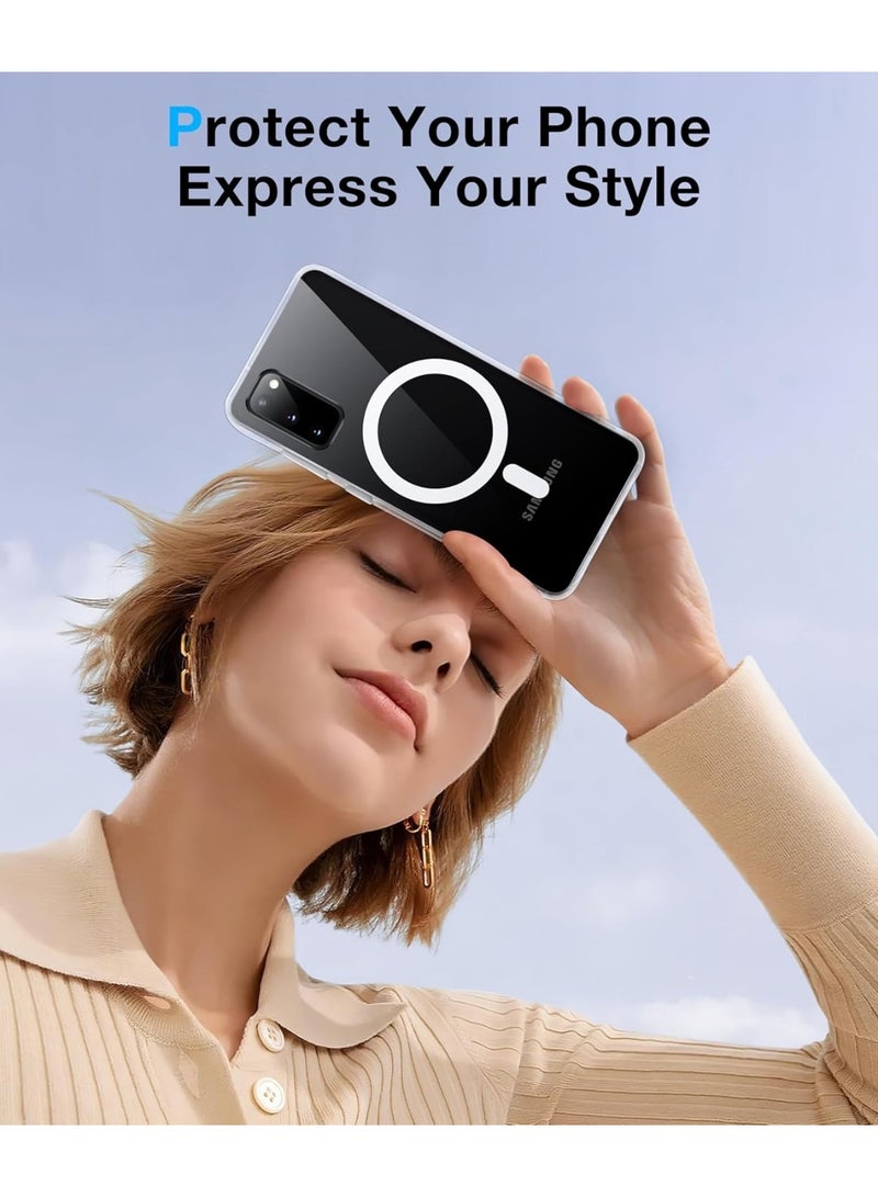 for Samsung Galaxy S21 Ultra Case Clear [Compatible with Magsafe] [Strong Magnet] [Non-Yellowing] Magnetic Slim Thin Bumper Phone Cover, Lightweight, and Durable Clear - Image 3