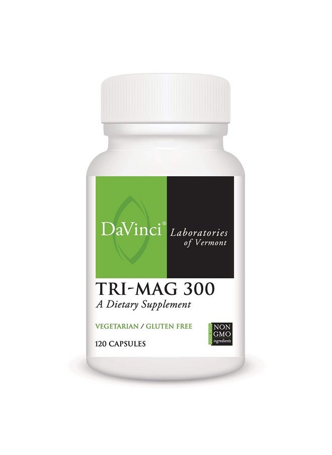 DaVinci Laboratories of Vermont - Davinci Laboratories Trimag 300Mg Magnesium Taurate Glycinate Malate Support Supplement 120 Capsules Vegetarian Nongmo Ingredients - Image 1