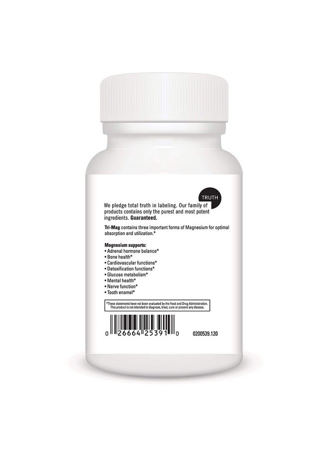 DaVinci Laboratories of Vermont - Davinci Laboratories Trimag 300Mg Magnesium Taurate Glycinate Malate Support Supplement 120 Capsules Vegetarian Nongmo Ingredients - Image 1