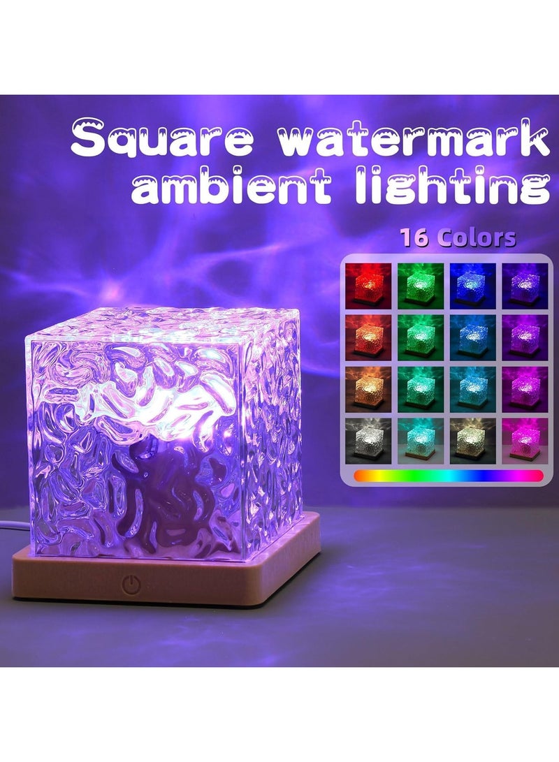 Eworld Northern Lights and Ocean Wave Projector, 16-Color Rotating Water Wave Lamp with Remote Control, Adjustable Brightness, Timer and Dynamic Aura Effects for Bedrooms, Kids' Rooms, Parties and Game Rooms - Image 3