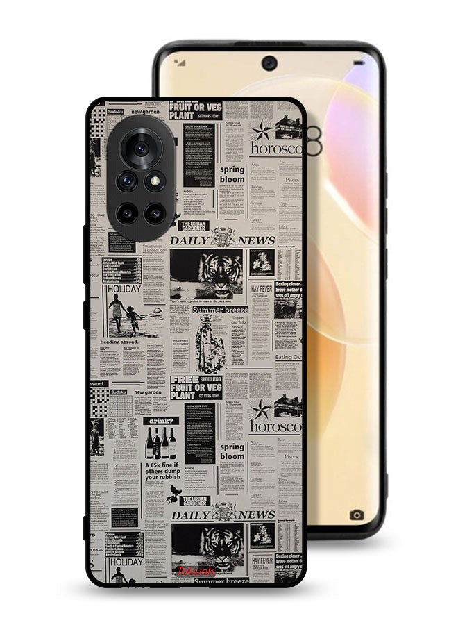 Tolwak Huawei nova 8 4G Protective Case Cover Newspaper Recording - Image 1