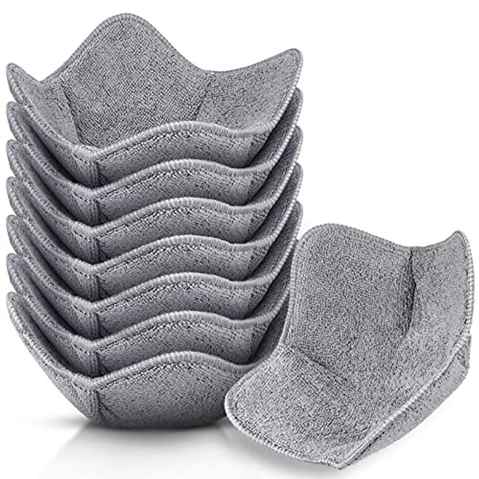 Patelai 8 Pieces Microwave Bowl Cozy Holders for Hot Food Set 7.5 Inch Microwave Safe Bowl Holders Multipurpose Heat Proof Plate Holder for Keeping Hands Cool for Hot Soup Meals(Grey)