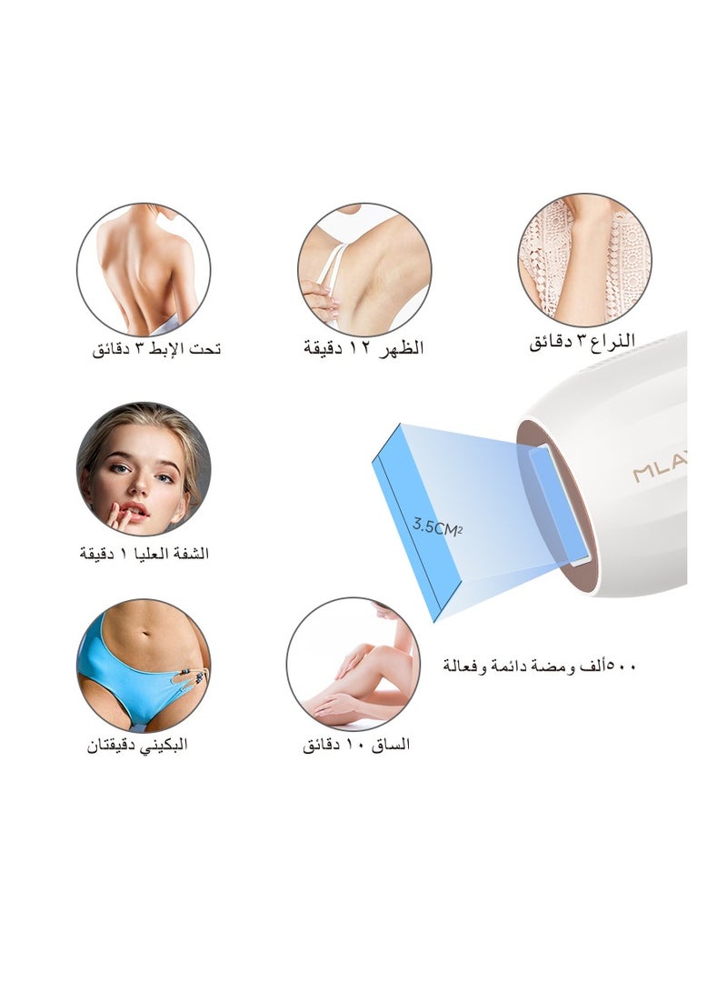 ملاي جهاز إزالة الشعر بالتبريد الثلجي T15 أبيض - Image 2