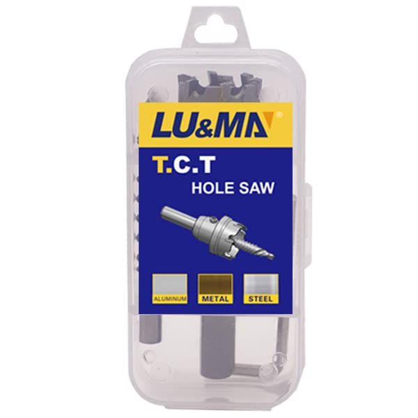 LU&MN Tungsten Carbide Teeth Hole Saw (Hole Cutter) LU&MN Heavy Duty for Stainless Steel, 7/8", 22mm - Image 2