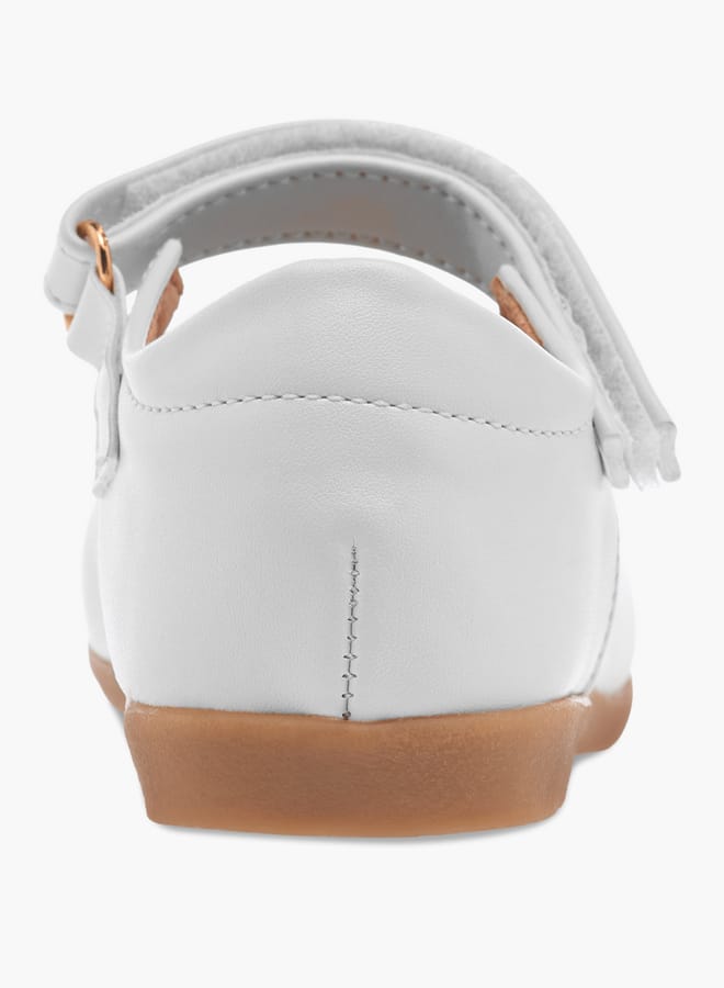 Flora Bella By Shoexpress Girls Floral Bella Bow Embellished Mary Jane Shoes with Hook and Loop Closure  - Image 5
