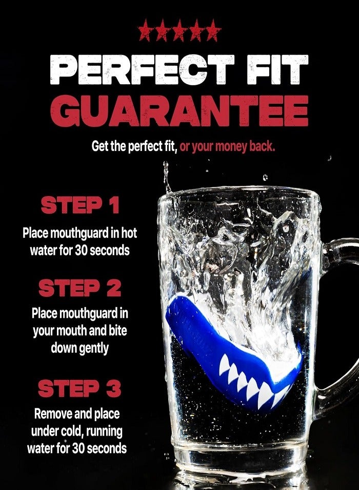SAFEJAWZ Mouthguard Slim Fit, Adults and Junior Gum Shield with Case for Boxing, MMA, Rugby, Martial Arts, Judo, Karate, Hockey and All Contact Sports - Image 4