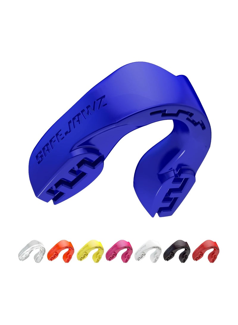 SAFEJAWZ Mouthguard Slim Fit, Adults and Junior Gum Shield with Case for Boxing, MMA, Rugby, Martial Arts, Judo, Karate, Hockey and All Contact Sports - Image 1