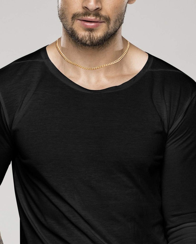 Miabella 18K Gold Plated 925 Sterling Silver Italian 5mm Diamond-Cut Cuban Link Curb Chain Necklace for Women Men, Made in Italy (16 Inches) - Image 3