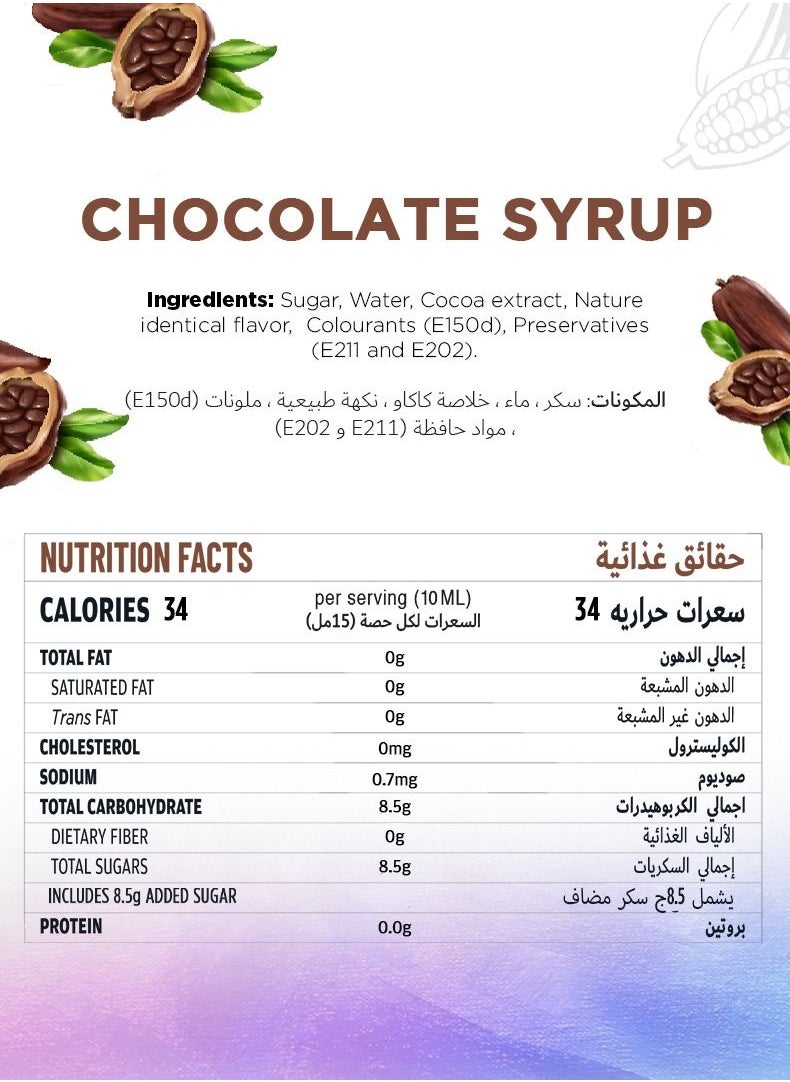 Just Chill Drinks Co. - Chocolate Syrup 1 Litre - Image 1