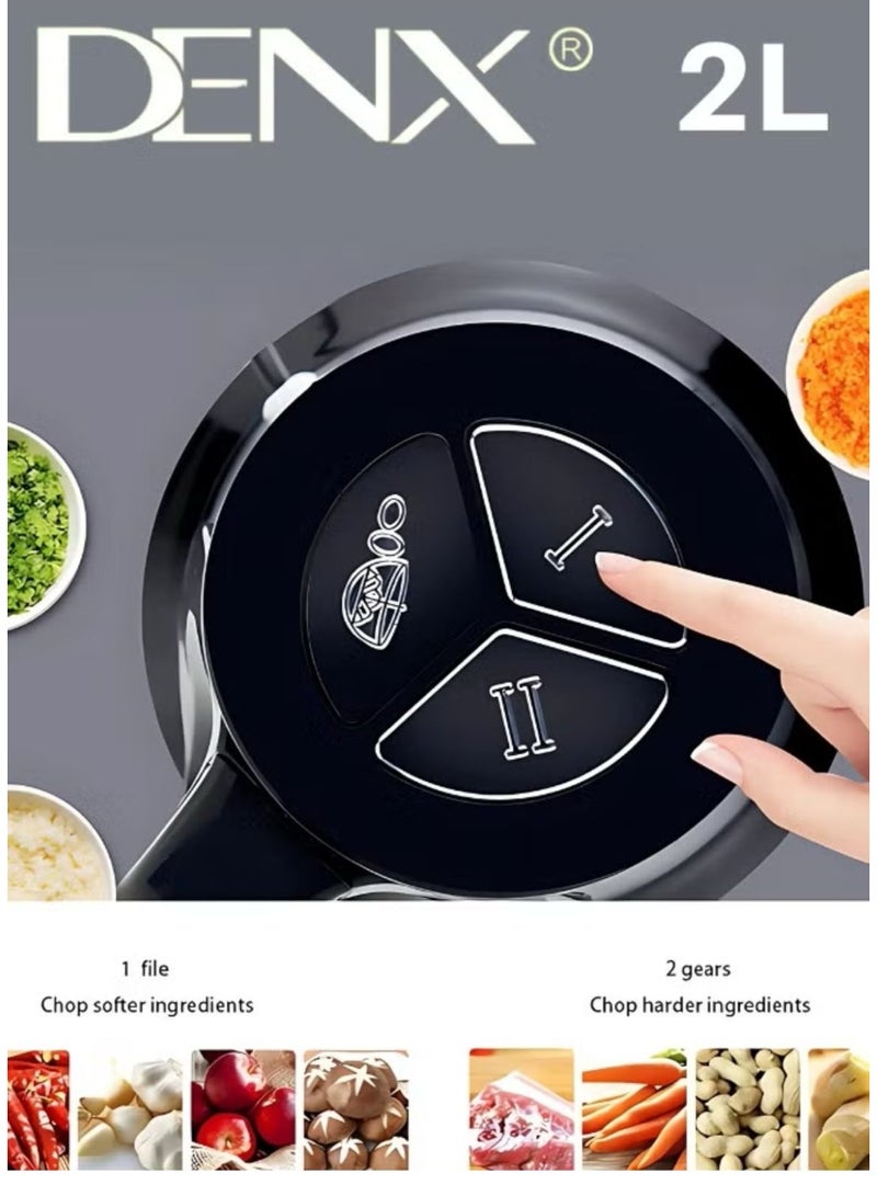 Denx Two liter multi-purpose electric chopper made of stainless steel - Image 4