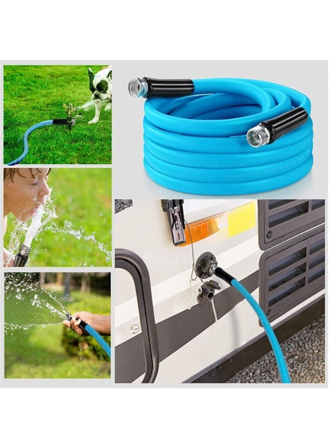 RV Water Hose, Drinking Fresh Drinking Water Safe Hose for Camper/Garden/Boat/Farm/Home, Flexible 10ft  - Image 1