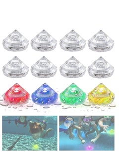 Light Up Diving Gem Pool Toy for Kid Diamonds Multi-Color Flashing Dive Pool Toys Glowing Underwater Sensory Swim Toys at Night Pool Throw Toy for Children Summer Pool Training Games 12Pcs