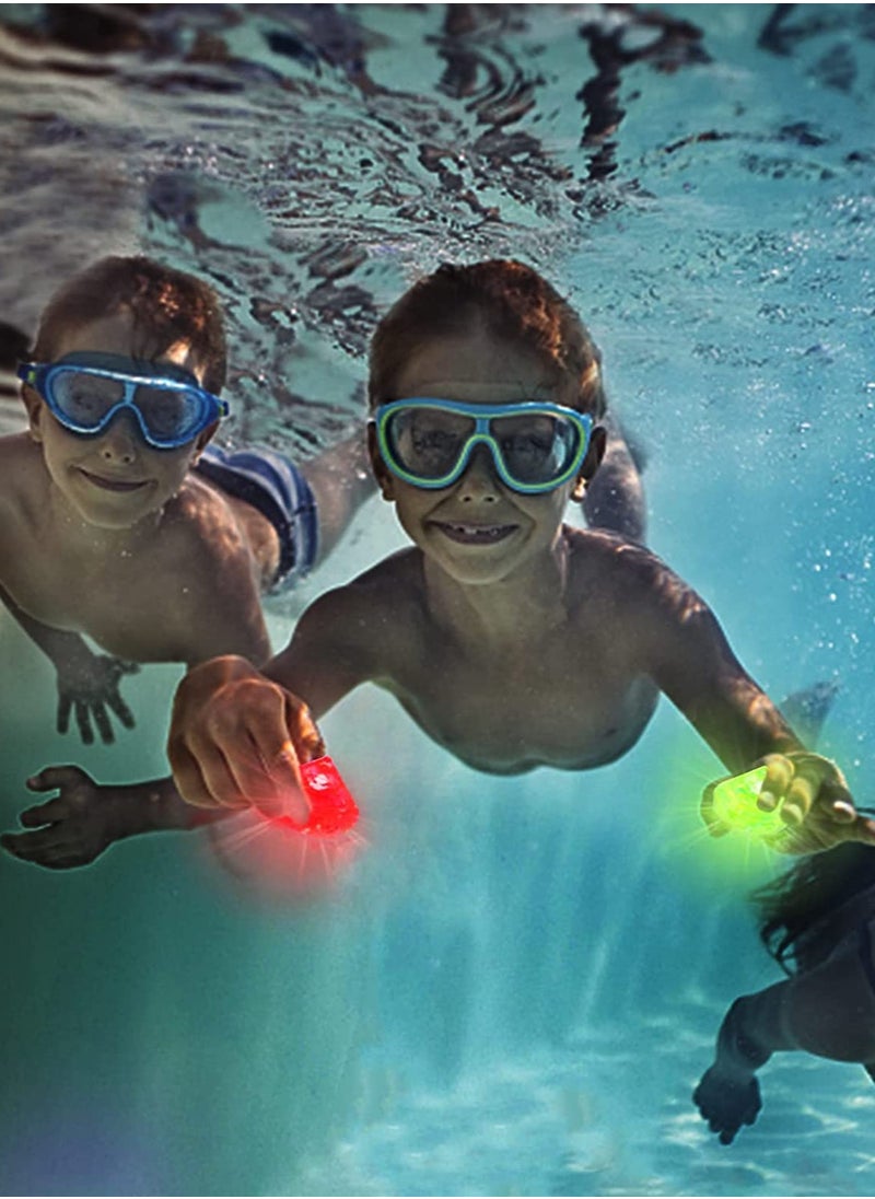 Generic - Light Up Diving Gem Pool Toy for Kid Diamonds Multi-Color Flashing Dive Pool Toys Glowing Underwater Sensory Swim Toys at Night Pool Throw Toy for Children Summer Pool Training Games 12Pcs - Image 1