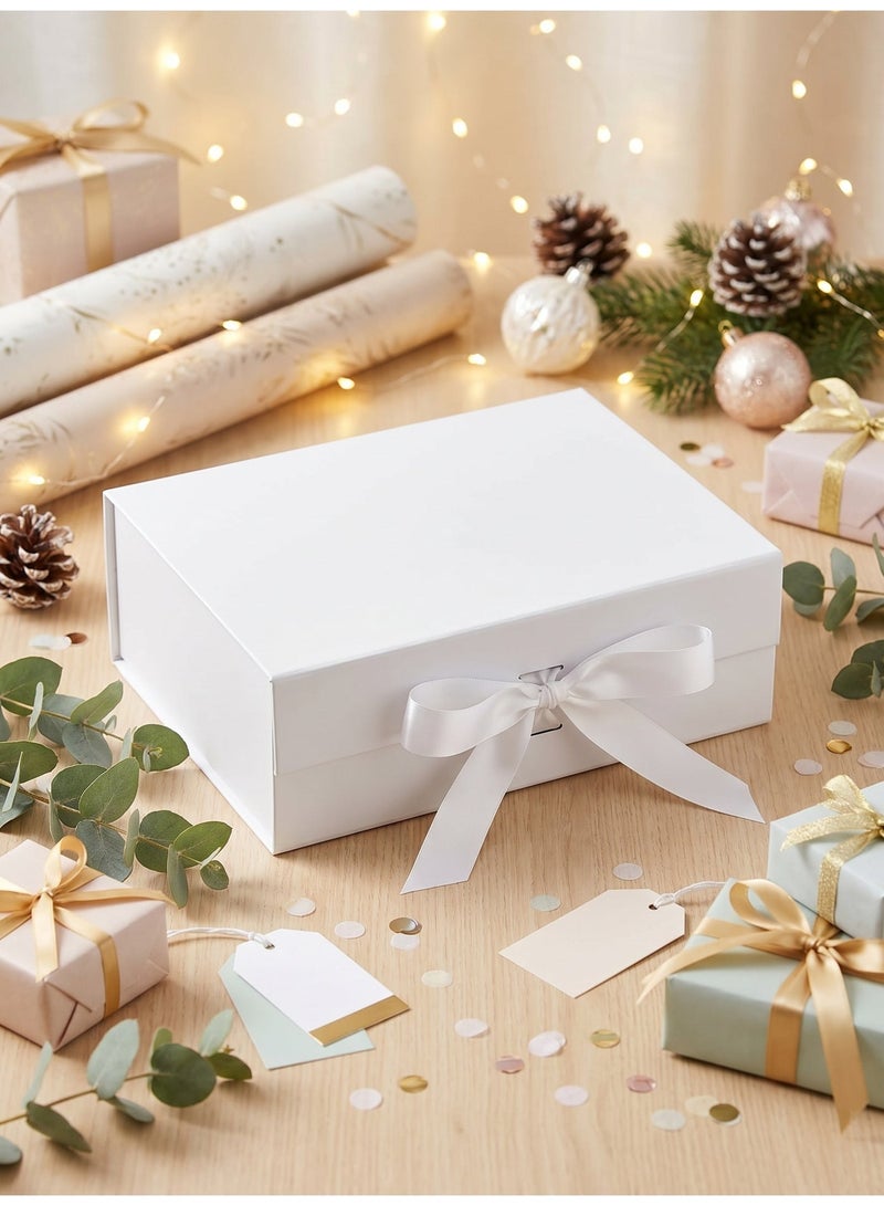 Neox Gift Box,26*19*8cm Large Gift Boxes with Lid Ribbon and Magnetic Closure for Wrapping Gifts,Gift Box Empty  for Mother's Day,Valentine's Day,Birthdays,Party - Image 1