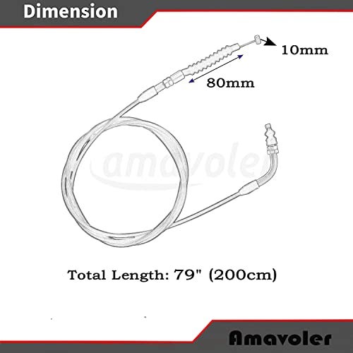 amavoler 79 Throttle Cable Perfect Replacement Accessory Fit for Gy6 150cc Kingroad Kandi Roketa JCL Baja Dune Buggy Go Kart - Image 3