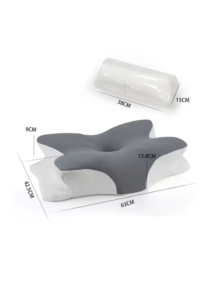 Butterfly Pillow Large Gray and White Kraft Paper Box 63*42.5*13.8 CM - Image 1