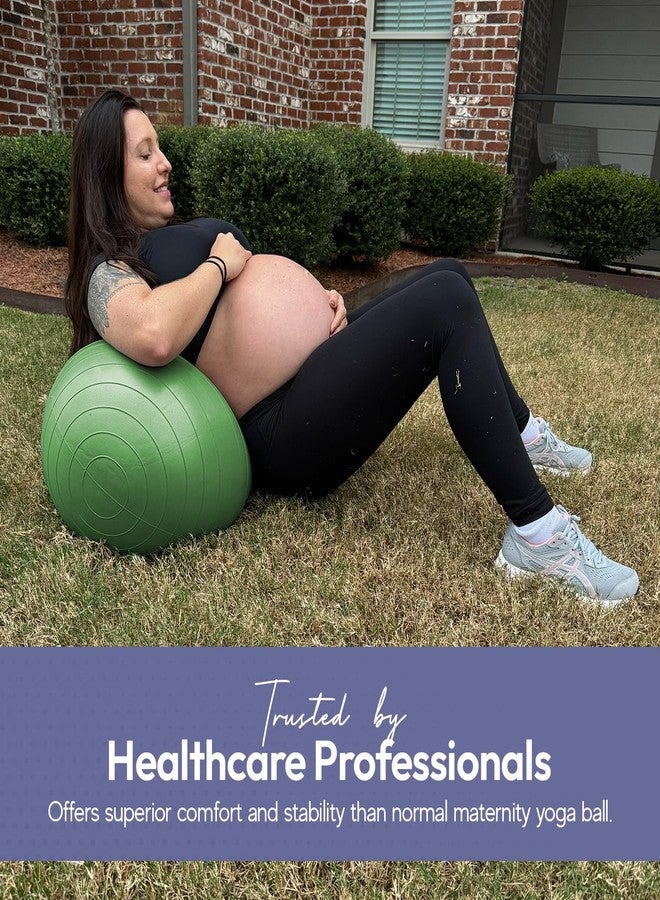 MEEX Peanut Ball Labor - Durable and Thick Birthing Ball for Pregnancy - Peanut Ball Pregnancy for Labor - Antiburst Birth Ball - Labor Ball - Peanut Exercise Ball - Pregnancy Ball - Ivory (Pump included) - Image 5