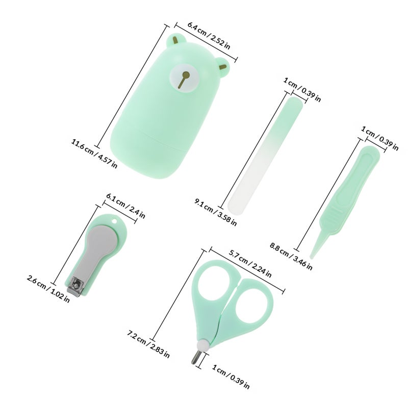 1 Set Newborn Baby Nail Kit Baby Nail Nail Scissors Baby Nail Care Tools - Image 2