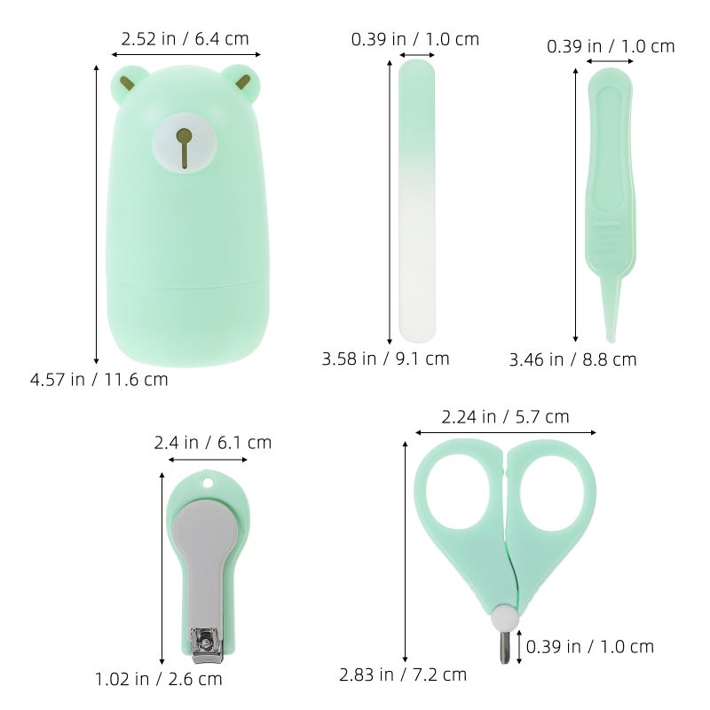 1 Set Newborn Baby Nail Kit Baby Nail Nail Scissors Baby Nail Care Tools - Image 3